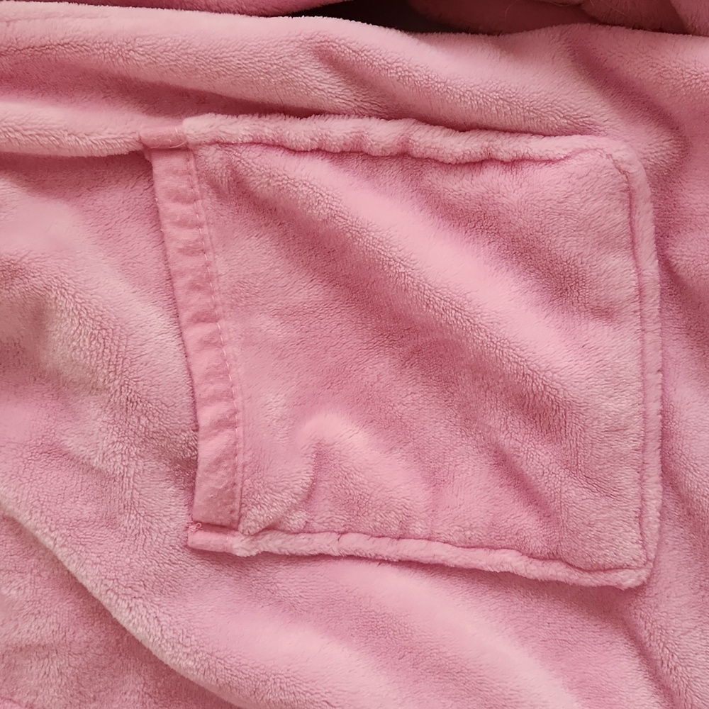 NY Threads Pink   Robe Plush Soft Long Bathrobe Sz XL - Picture 4 of 8